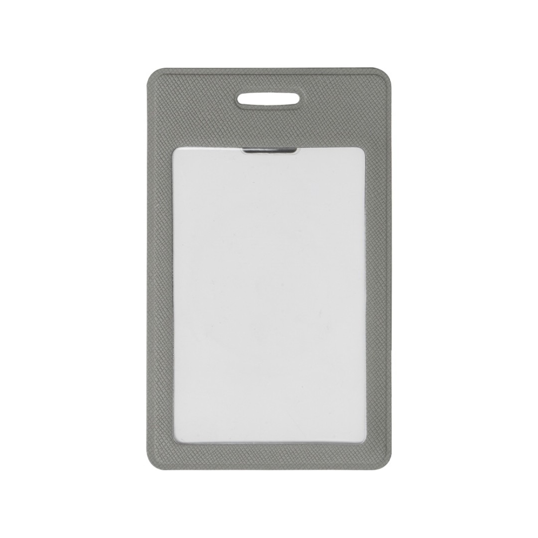 Вертикальный карман из экокожи для карты "Favor", светло-серый