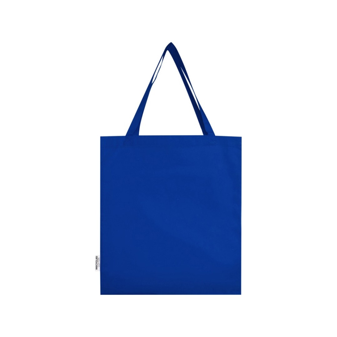 Madras эко- сумка с ластовицей из переработанного хлопка, сертифицированного согласно GRS, плотностью 140 г/м2 - Ярко-синий