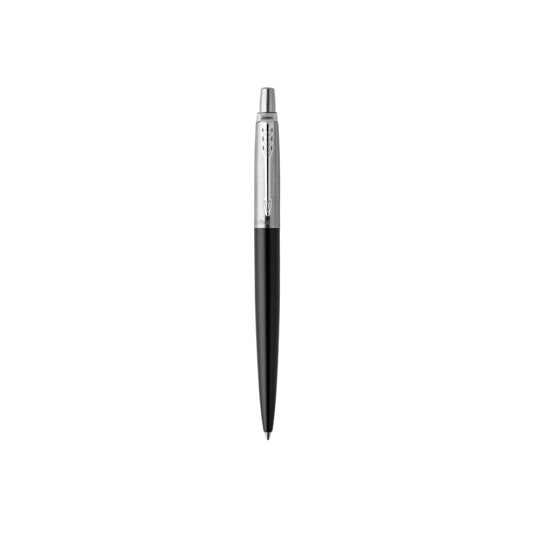 Шариковая ручка Parker Jotter Essential, Satin Black CT, стержень: M, цвет чернил : blue или black