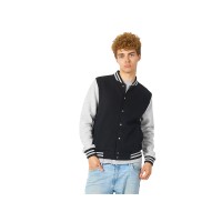 Бомбер «Oxford», черный/серый меланж, унисекс