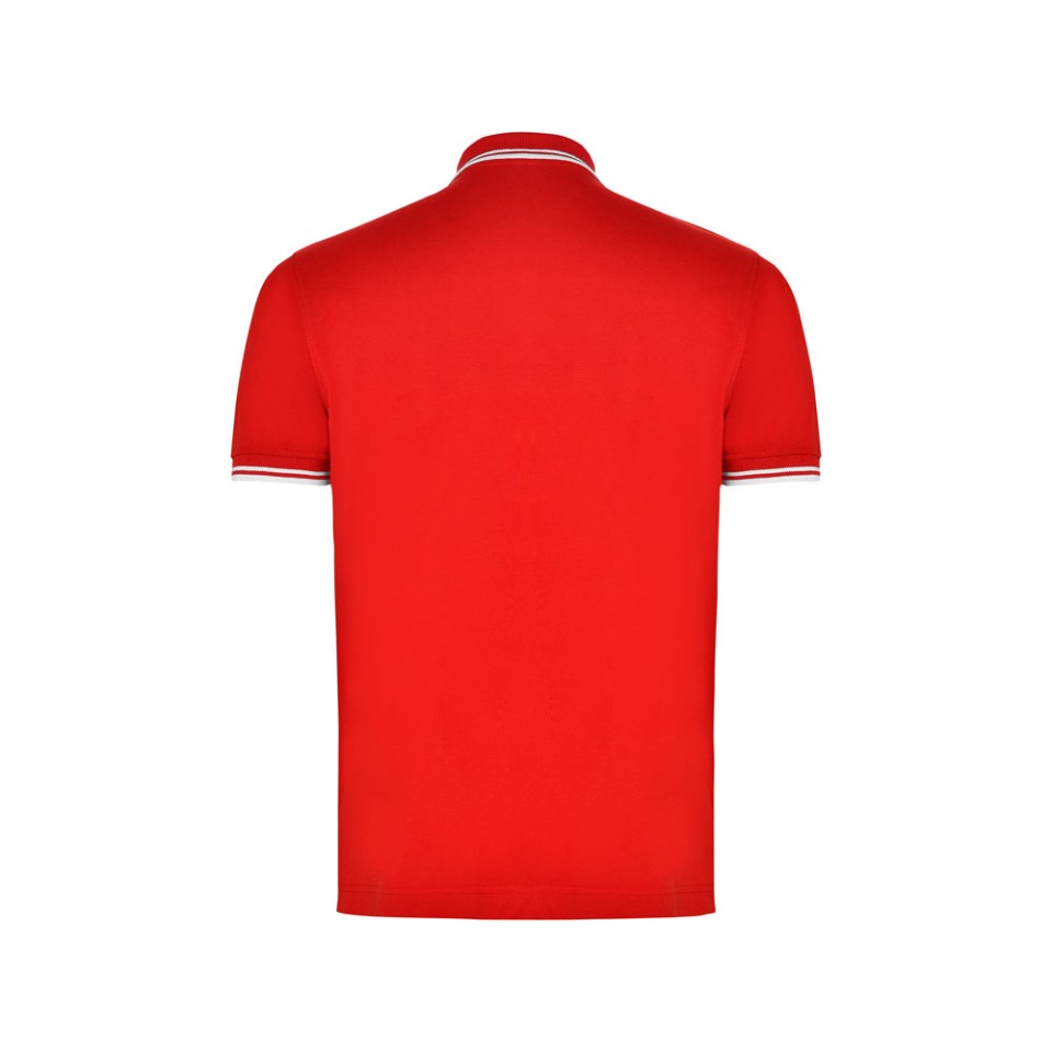 Рубашка поло "Montreal" мужская, красный/белый
