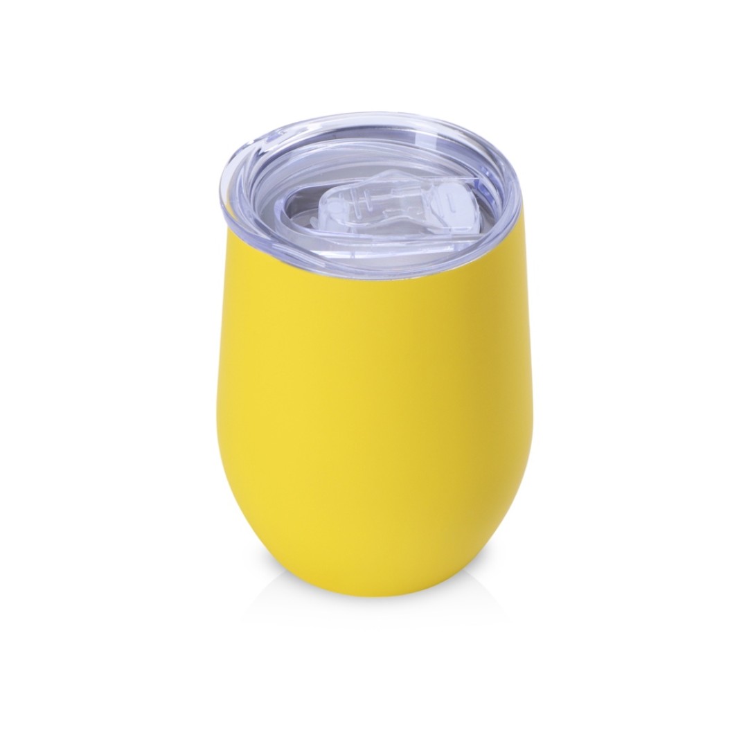 Подарочный набор с термокружкой и повербанком С2, 10000 mAh, желтый