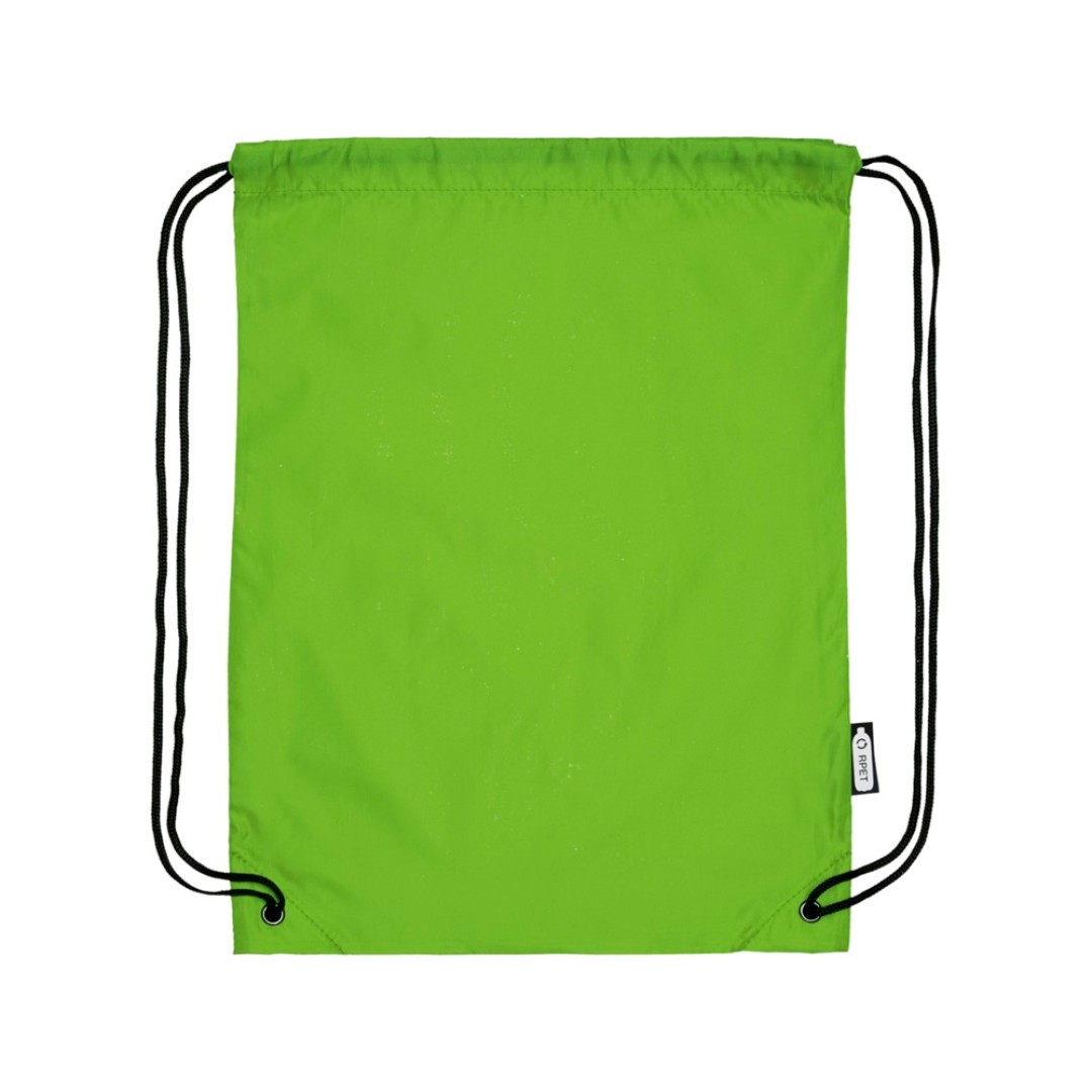 Рюкзак со шнурком Oriole из переработанного ПЭТ, лайм
