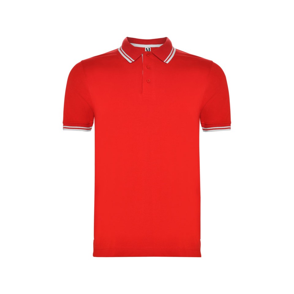 Рубашка поло "Montreal" мужская, красный/белый