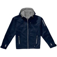 Куртка софтшел "Match" мужская, темно-синий/серый