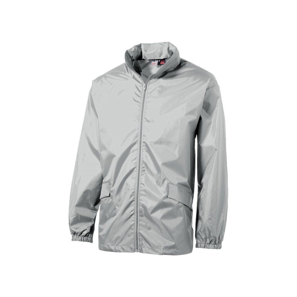 Ветровка "Miami" мужская с чехлом, серебристый