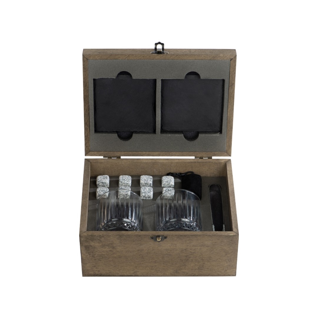 Набор для виски Jack с бокалами в подарочной шкатулке