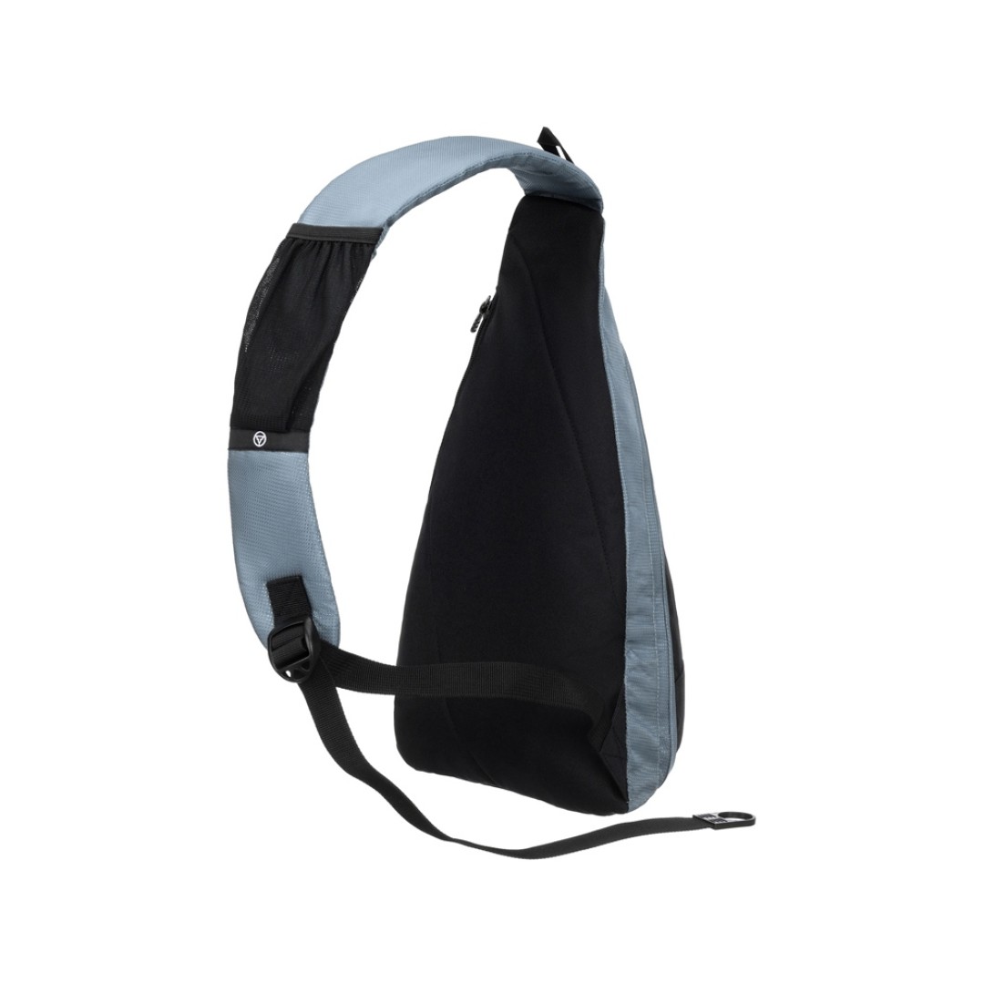 Рюкзак TORBER с одним плечевым ремнем, черный/серый, полиэстер/добби, 25x15x45 см, 7 л