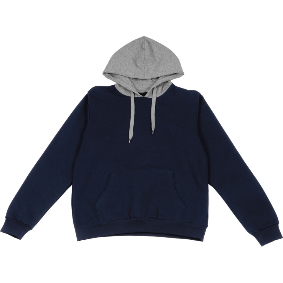 Толстовка с капюшоном "Amsterdam" мужская, темно-синий/серый меланж