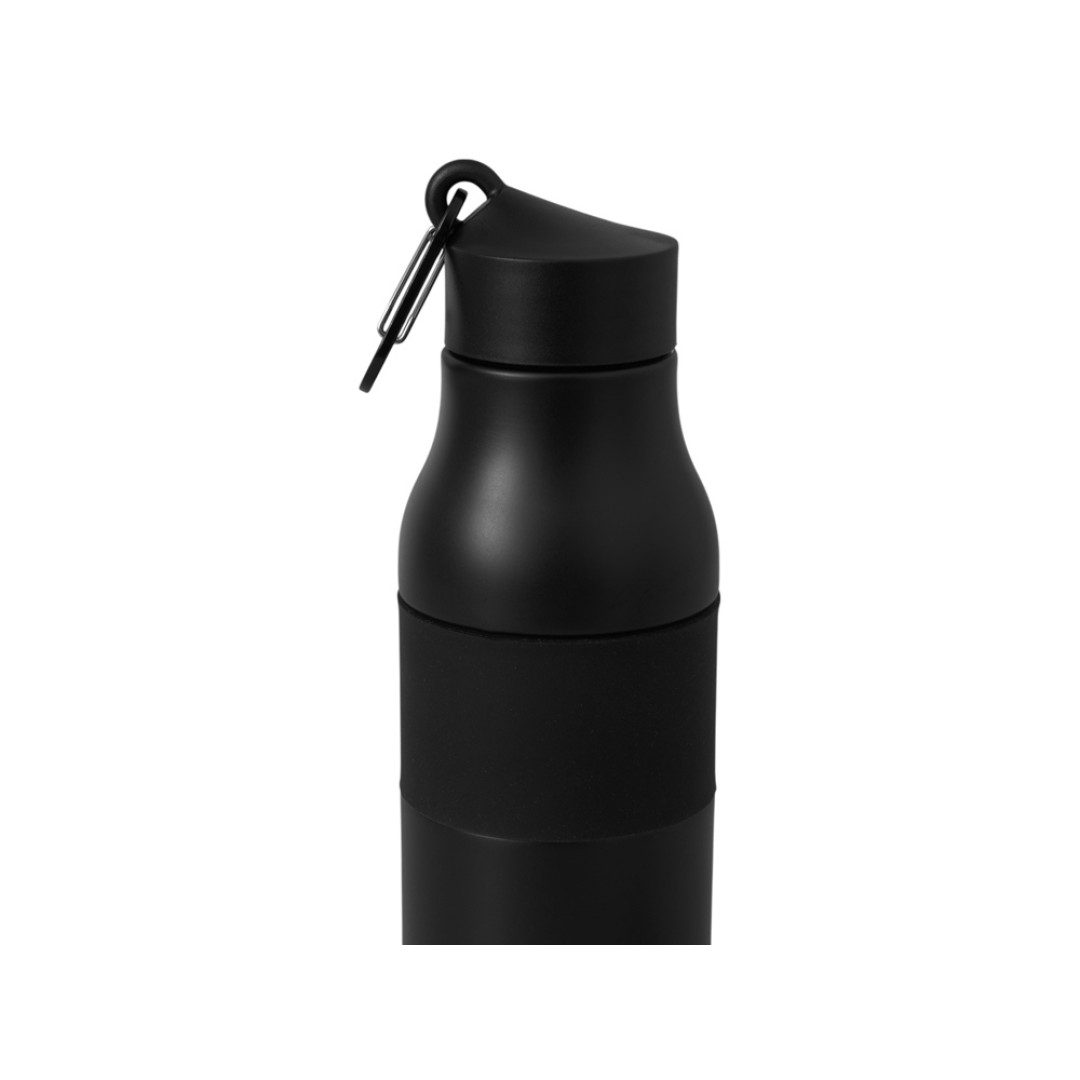Вакуумная термобутылка с карабином «Saddle», 530 мл, черный