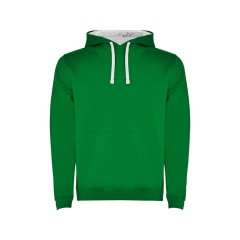 Толстовка с капюшоном "Urban" мужская, зеленый/белый