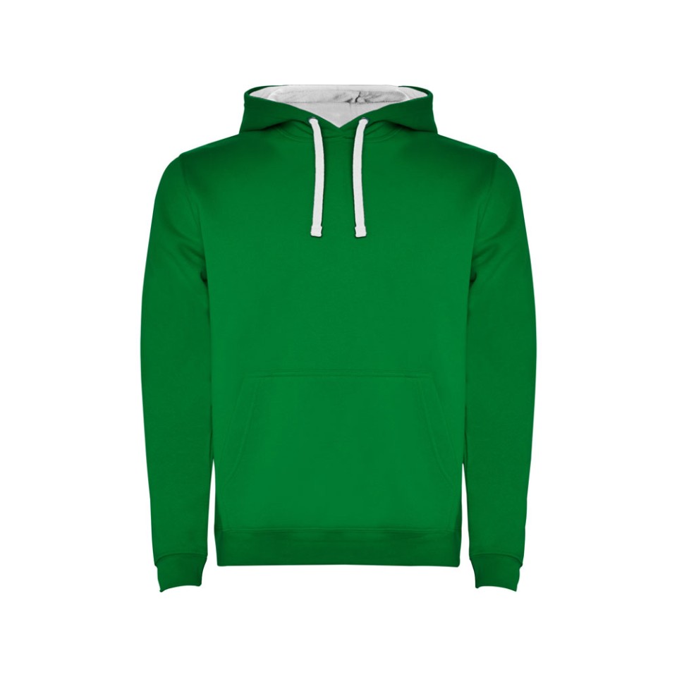 Толстовка с капюшоном "Urban" мужская, зеленый/белый