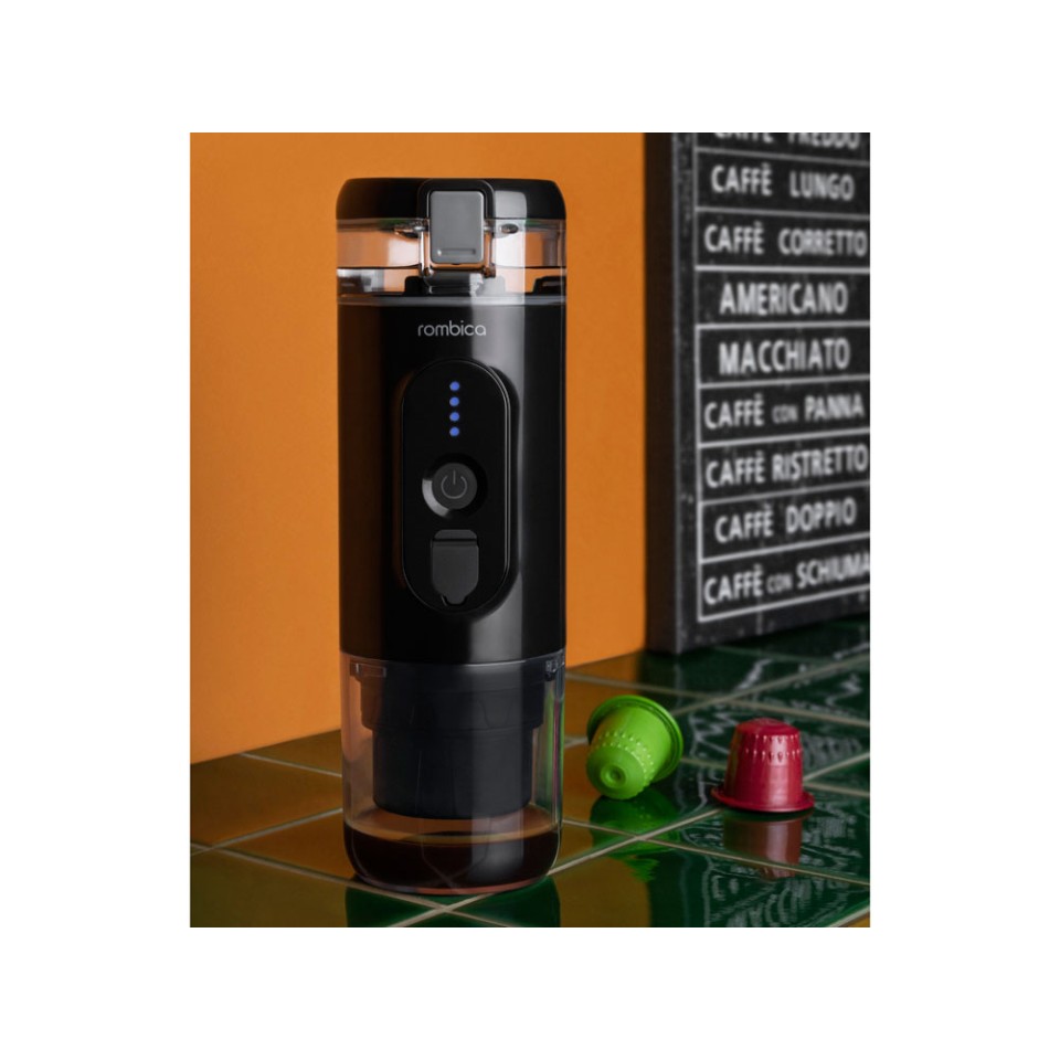Портативная кофемашина Rombica Barista 2 Black с логотипом Rombica