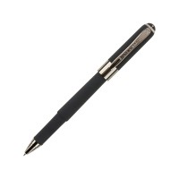 Ручка пластиковая шариковая «Monaco», 0,5мм, синие чернила, черный/вороненая сталь