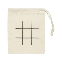 Деревянная игра в крестики-нолики в мешочке "Whorl" - Натуральный