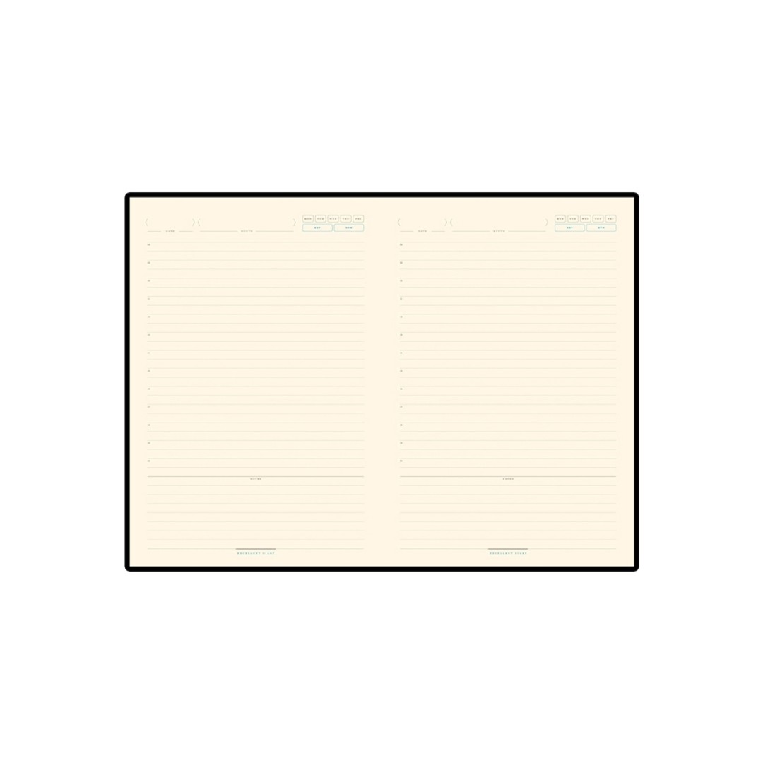 Ежедневник А5 недатированный «Bridge», синий/серебристый