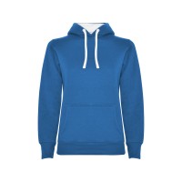 Толстовка с капюшоном "Urban" женская, королевский синий/белый