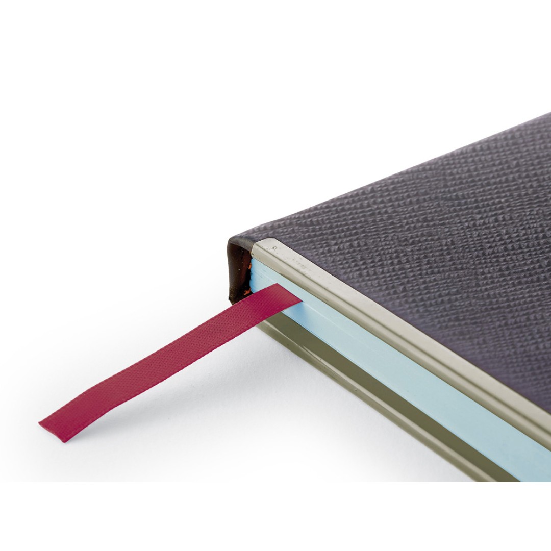 Ежедневник А5 недатированный «Bridge», черный/серебристый