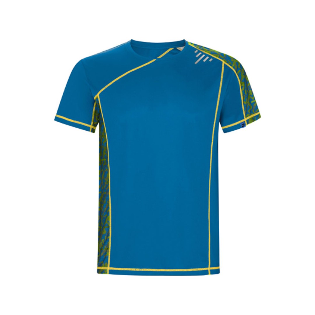 Спортивная футболка "Sochi" мужская, принтованый королевский синий