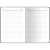 Ежедневник недатированный А4 "Sidney Nebraska", синий (серебряный обрез)