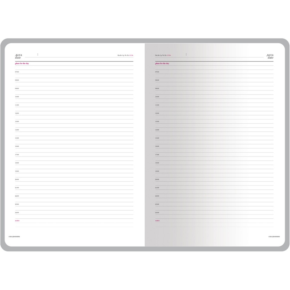 Ежедневник недатированный А4 "Sidney Nebraska", синий (серебряный обрез)