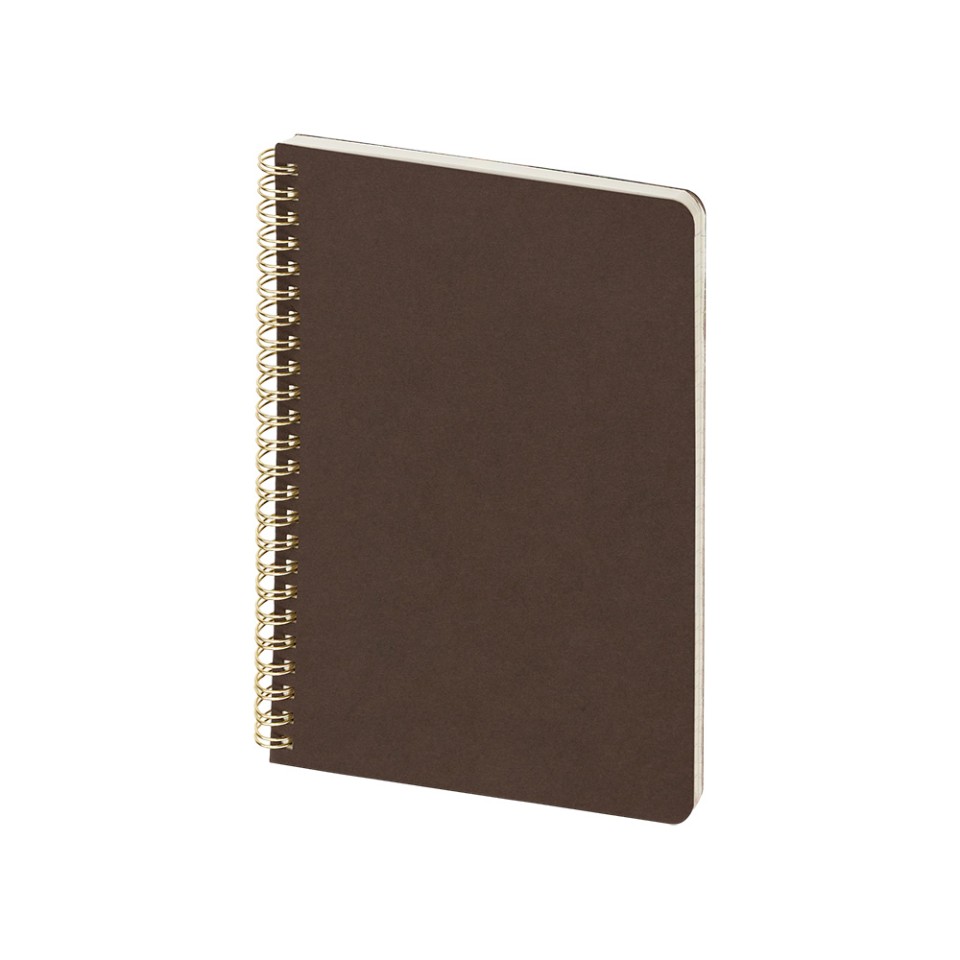 Бизнес тетрадь на гребне А5 "Pragmatic", 60 листов в клетку, темно-коричневый