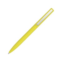 Шариковая ручка  "Bright F Gum" soft-touch, желтый