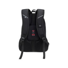 Рюкзак TORBER XPLOR с отделением для ноутбука 15", чёрный/бордовый, полиэстер 600D, 35x20x47 см, 33л