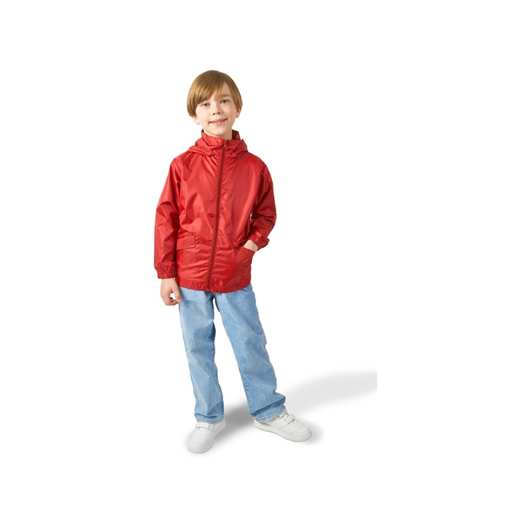 Ветровка "Miami" детская с чехлом, красный