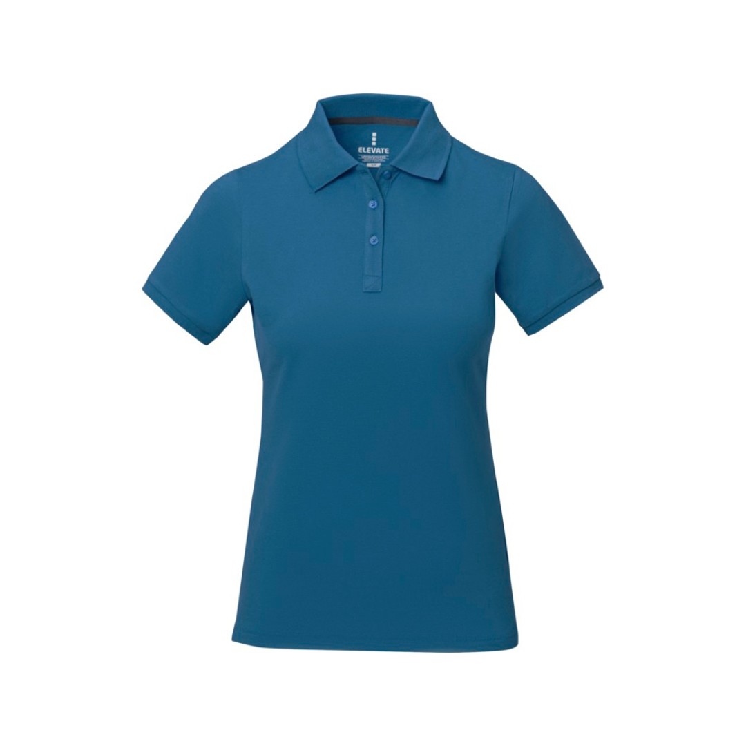Calgary женская футболка-поло с коротким рукавом, tech blue (деним)