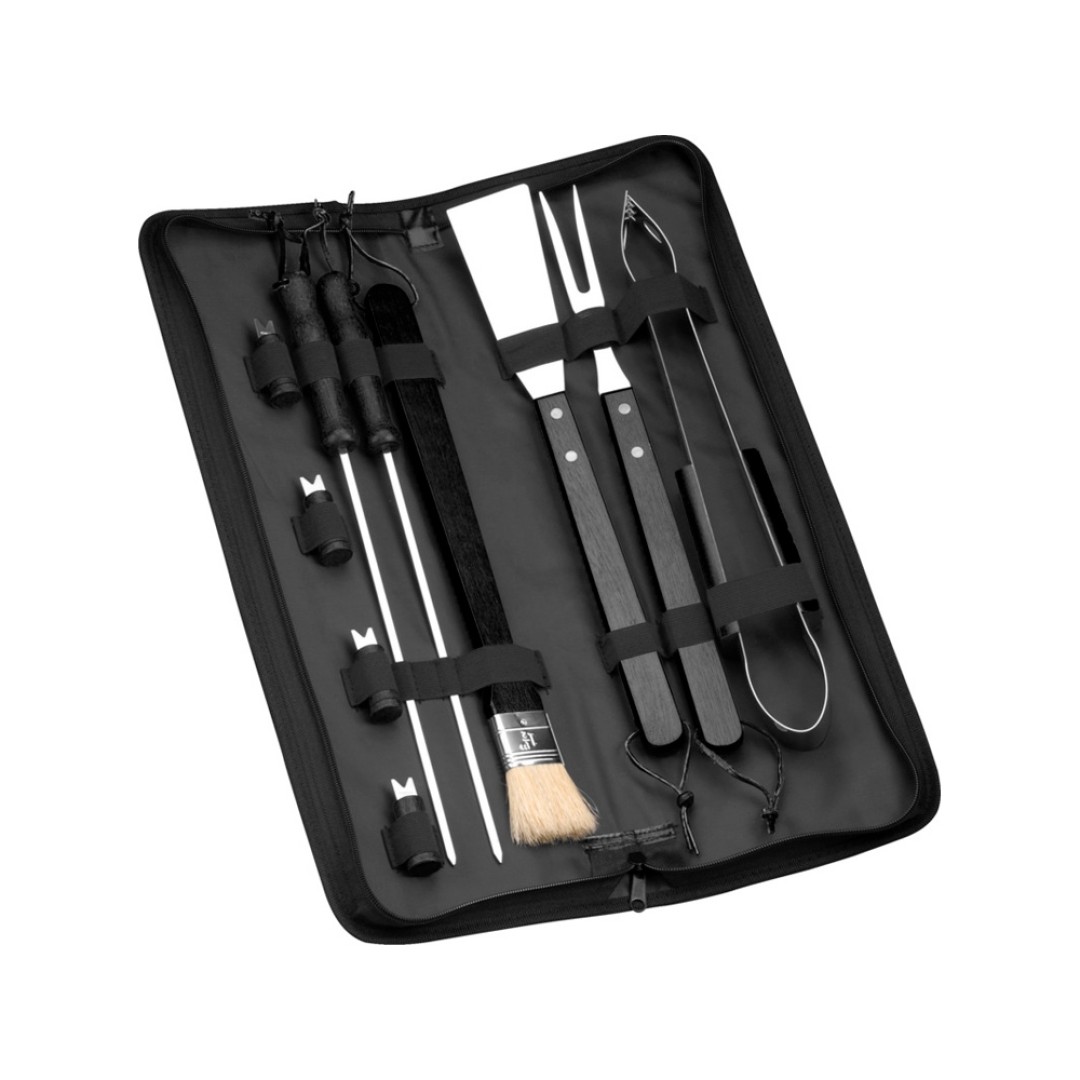 Набор для барбекю «Barabicu» из 10 предметов, черный