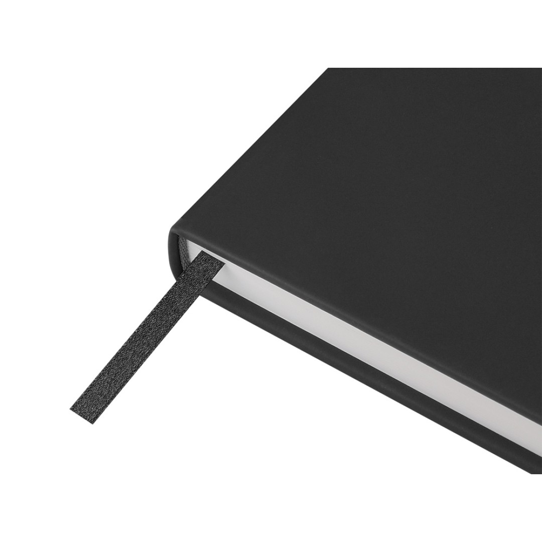 Ежедневник с каменной бумагой недатированный А5 "Carrara", черный