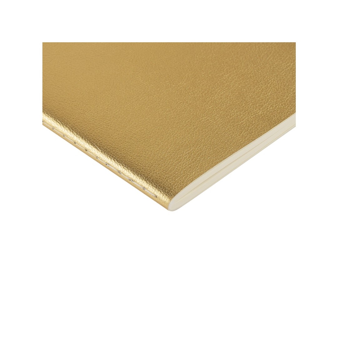 Бизнес тетрадь А5 "Megapolis flex" 60 л. клетка, золотистый