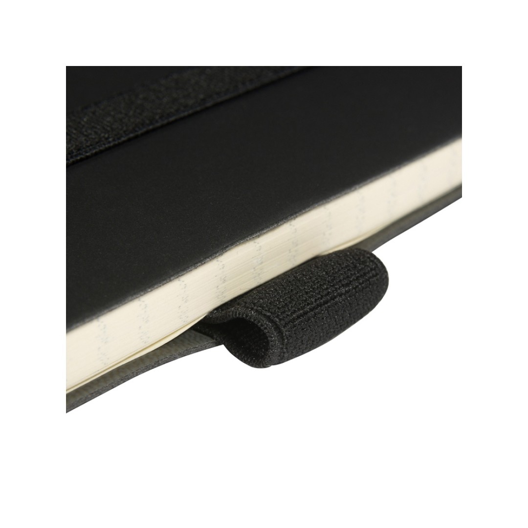 Блокнот А5  "City Flex" на резинке, черный