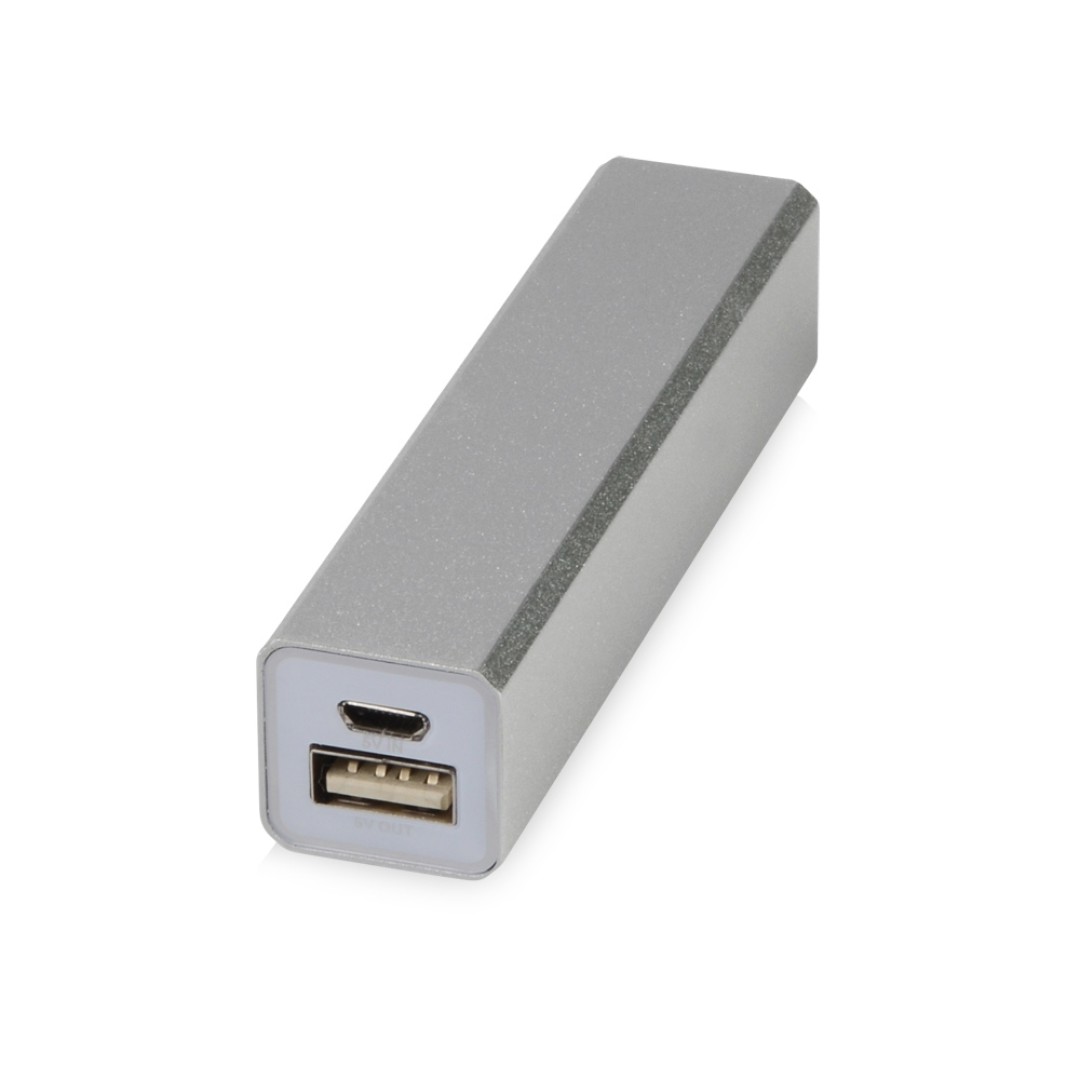Портативное зарядное устройство "Брадуэлл", 2200 mAh, серебристый