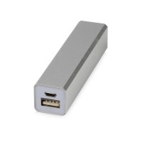 Портативное зарядное устройство "Брадуэлл", 2200 mAh, серебристый