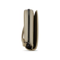 Кошелёк женский BUGATTI Elsa, с защитой RFID, песочного цвета, воловья кожа/полиэстер, 15,5х3х9,5 см