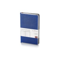 Ежедневник А5 недатированный «Bridge», синий ультра/серебристый