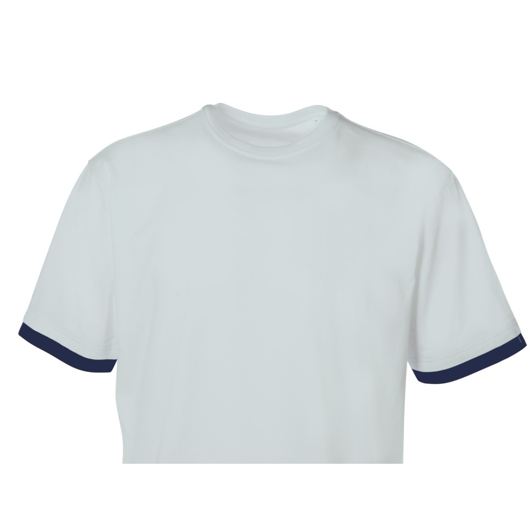 Футболка «Rotterdam» мужская, жемчужный/темно-синий