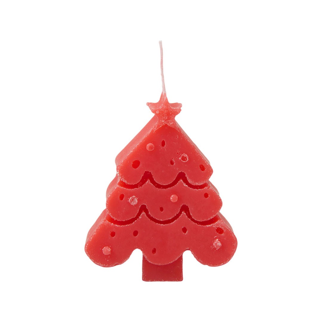 Свеча "Елочка", красный