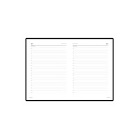 Ежедневник недатированный А4 "Sidney Nebraska", черный (золотой обрез)