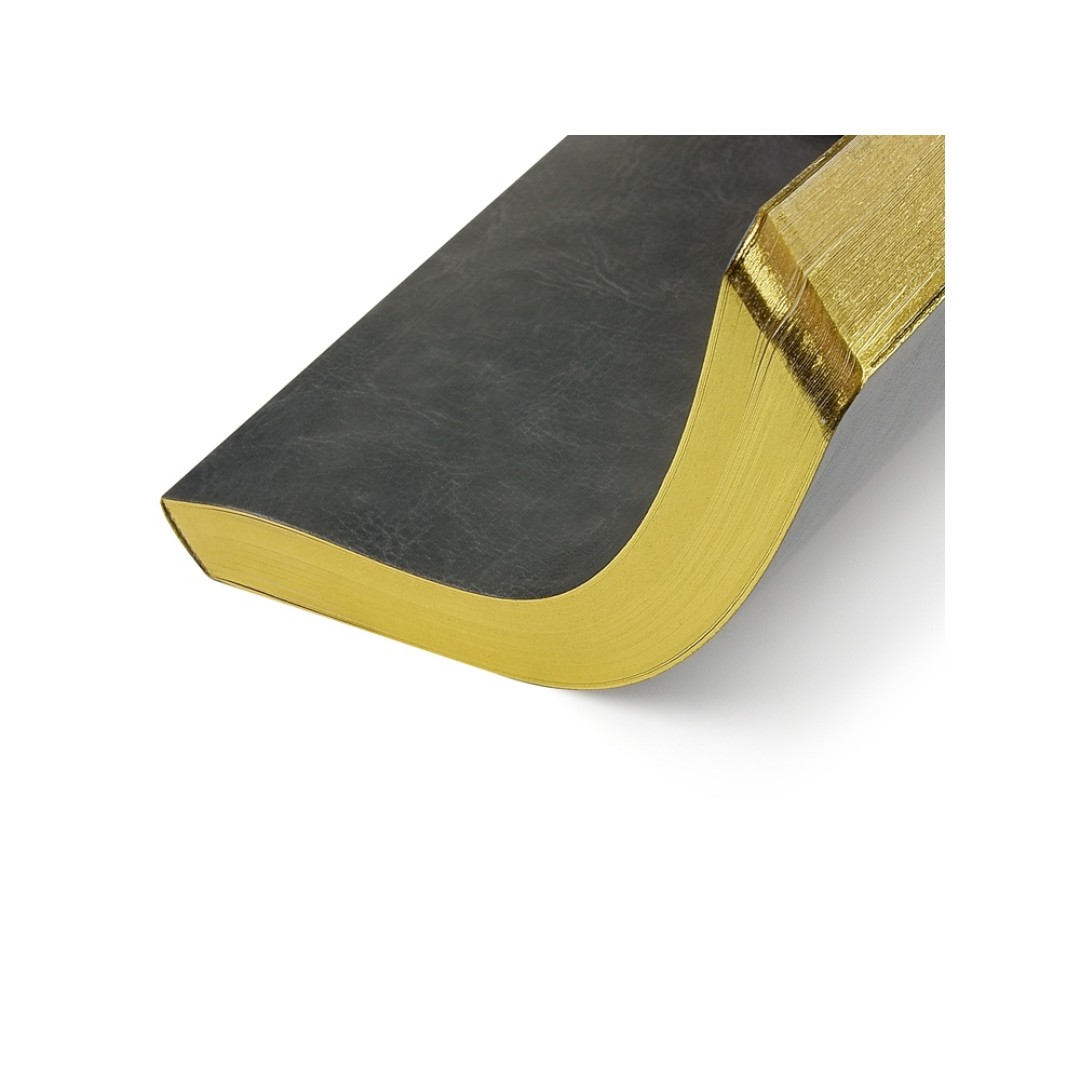 Ежедневник недатированный А5 "Megapolis Nebraska Flex", серый с золотым обрезом