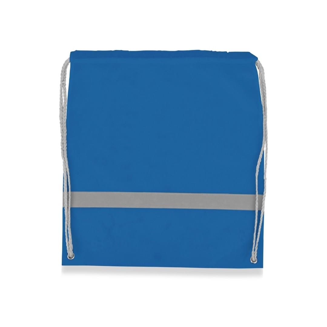 Рюкзак "Россел", синий с серыми шнурками