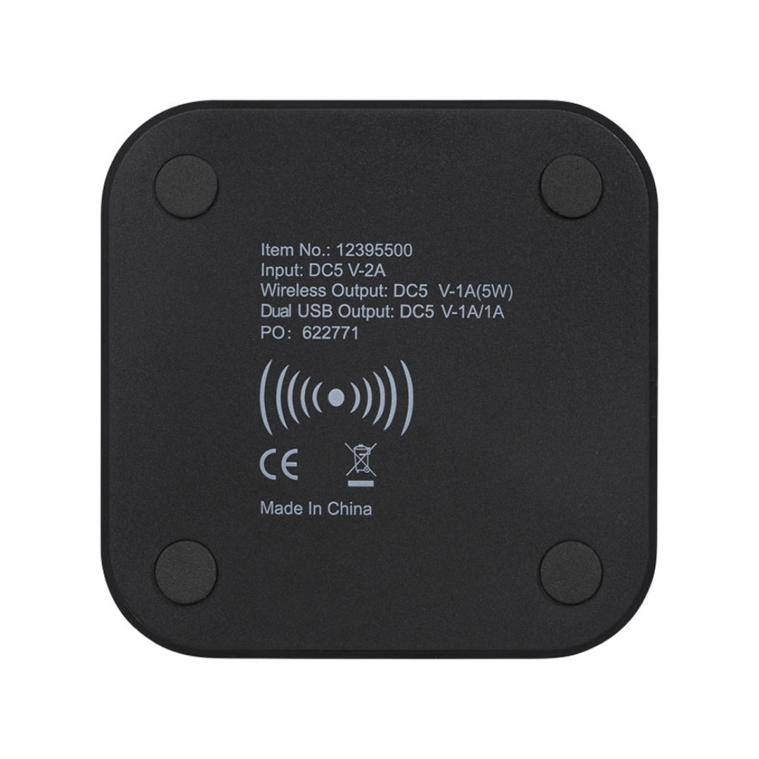 Беспроводное зарядное устройство-хаб «Ozone», черный