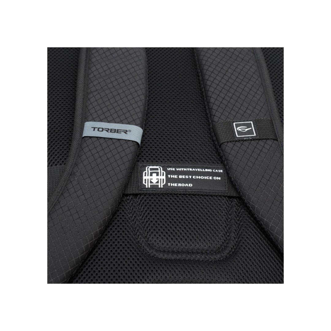Рюкзак TORBER XPLOR с отделением для ноутбука 15", чёрный, полиэстер, 49 х 34,5 х 18,5 см