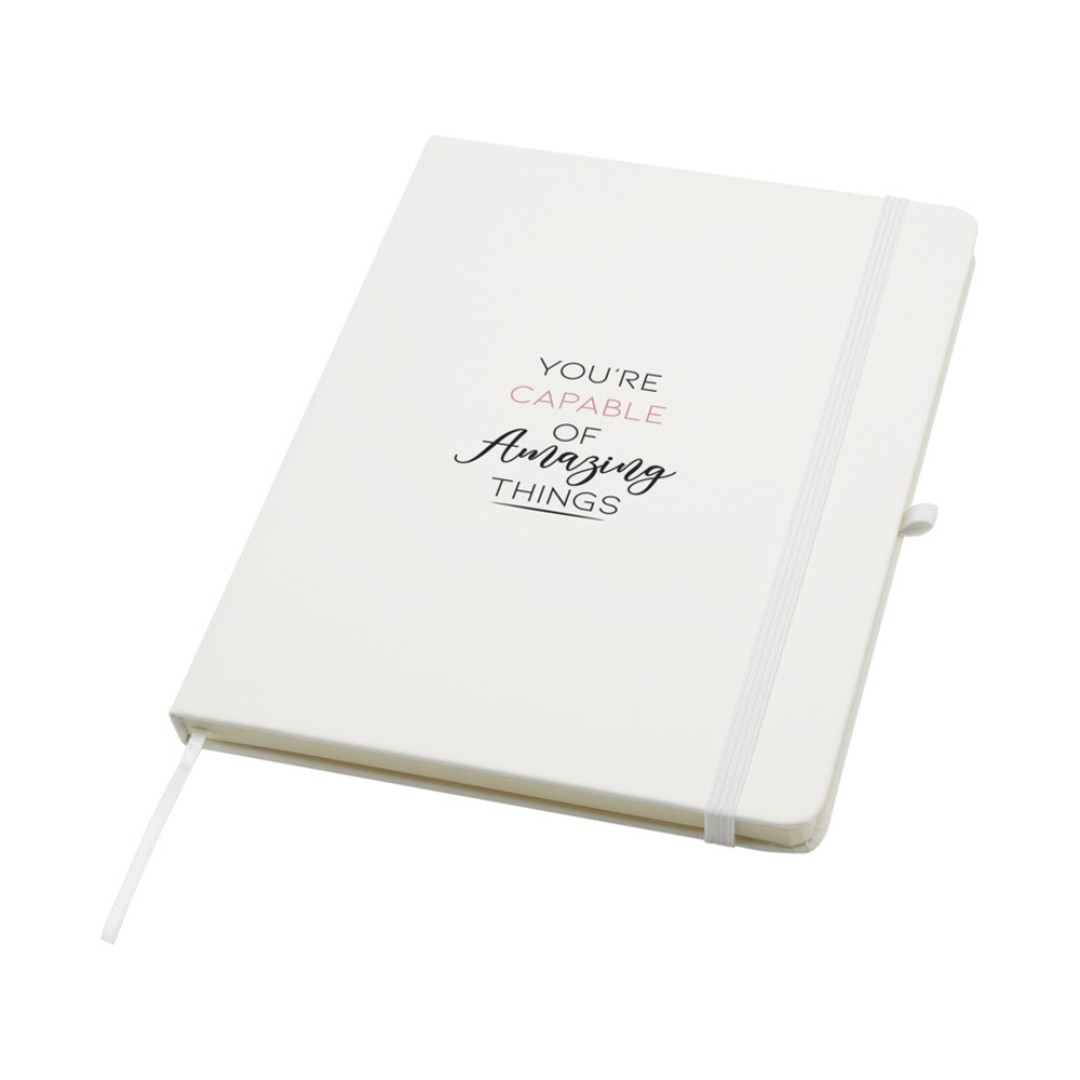 Блокнот Spectrum Plus формата A5 в твердой обложке - Белый