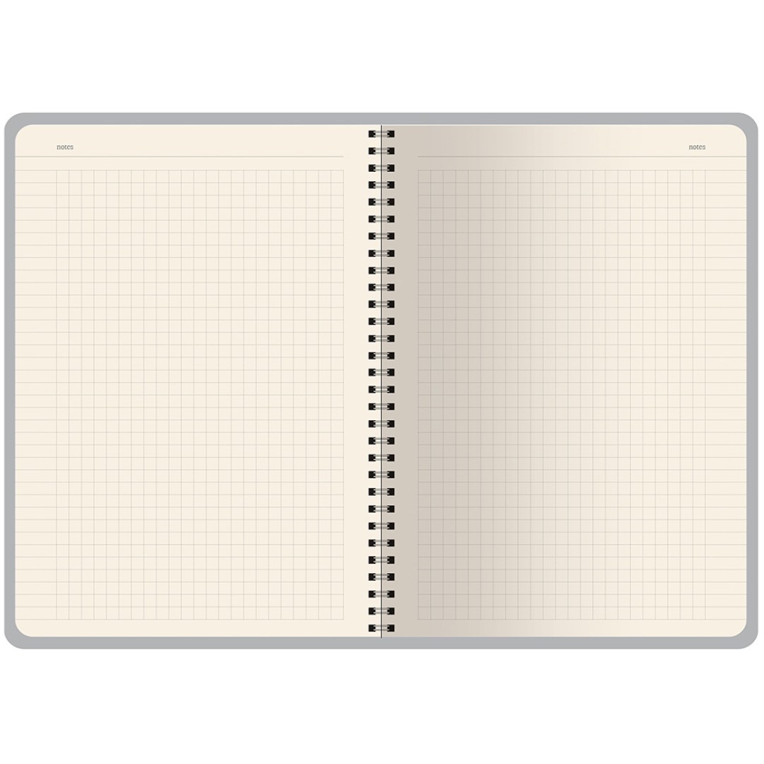 Бизнес тетрадь на гребне А5 "Pragmatic", 60 листов в клетку, зеленый хаки