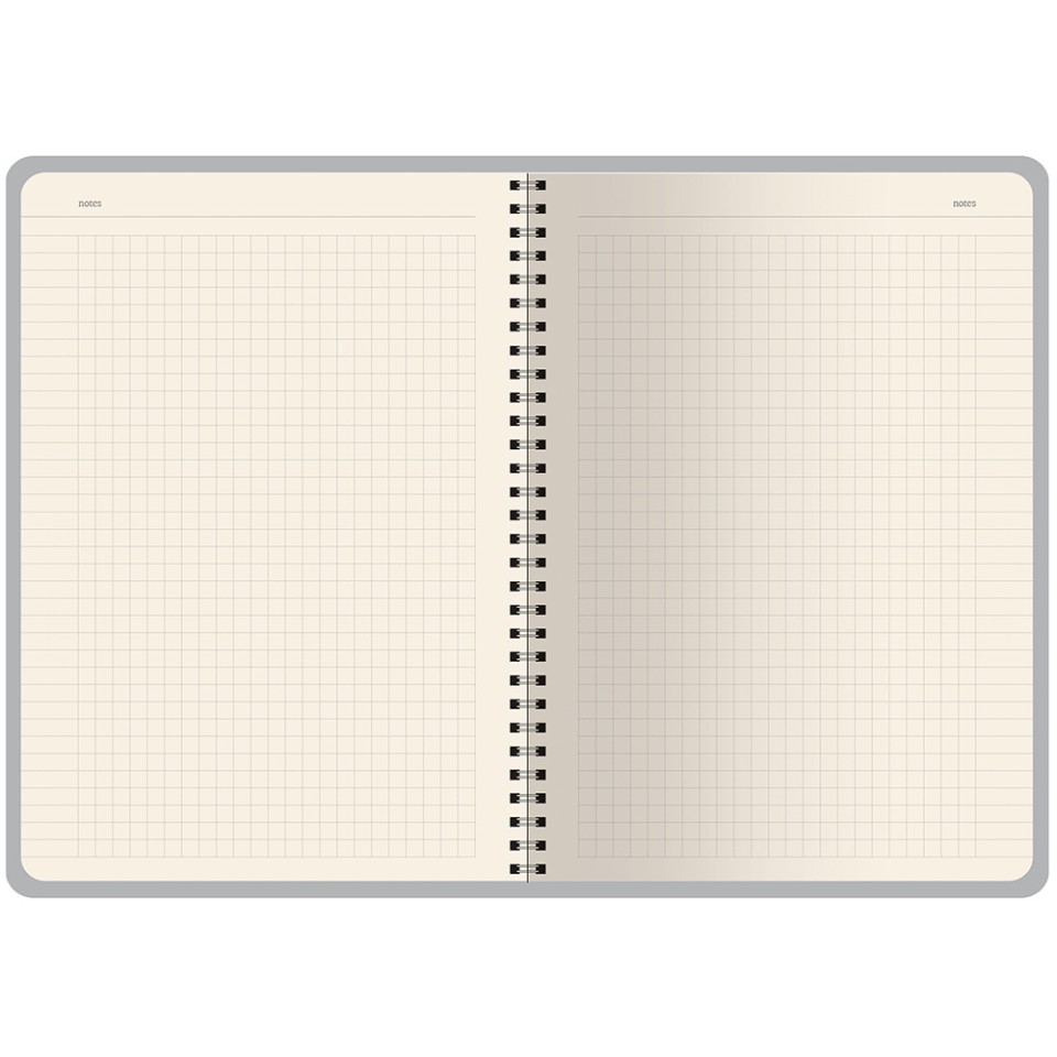 Бизнес тетрадь на гребне А5 "Pragmatic", 60 листов в клетку, зеленый хаки