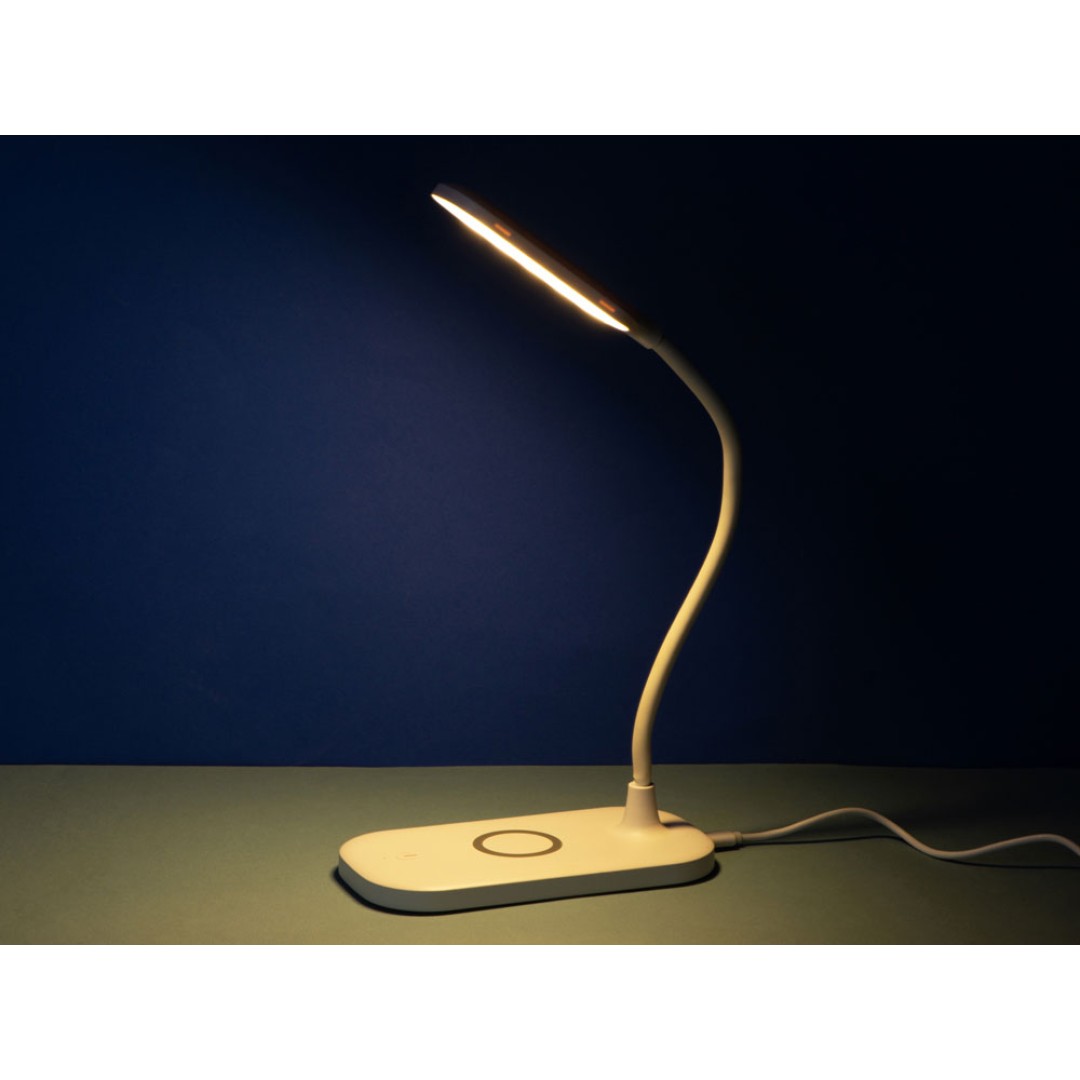 Настольный светильник с беспроводной зарядкой "Nimble", 10 Вт