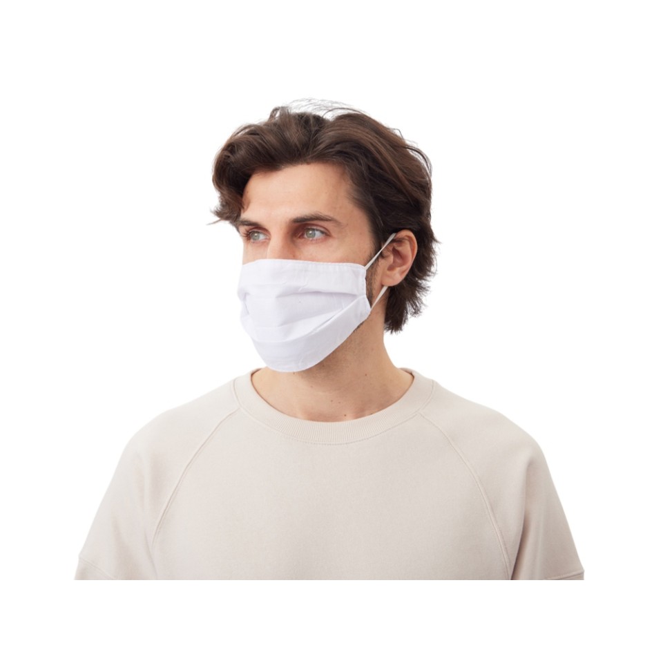 Маска для лица многоразовая для сублимации, размер M-L, белый